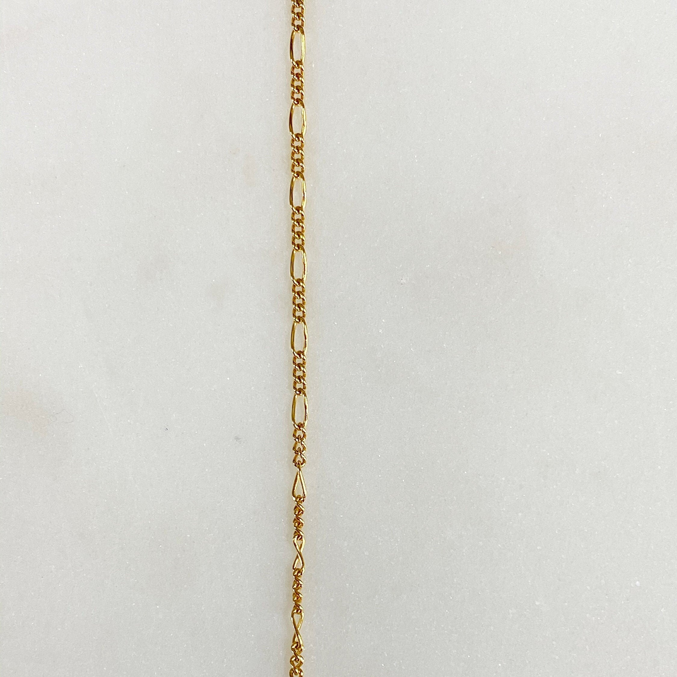 14K Gold Filled Ava Anklet Dainty Thin Chain Ready to Wear Anklet