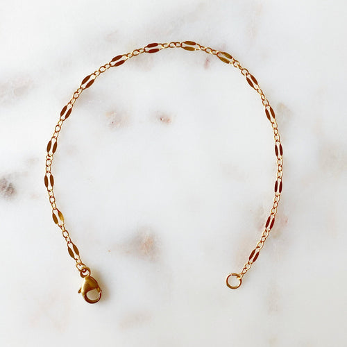14K Gold Filled Capri Mini Bracelet Dainty Simple Bracelet