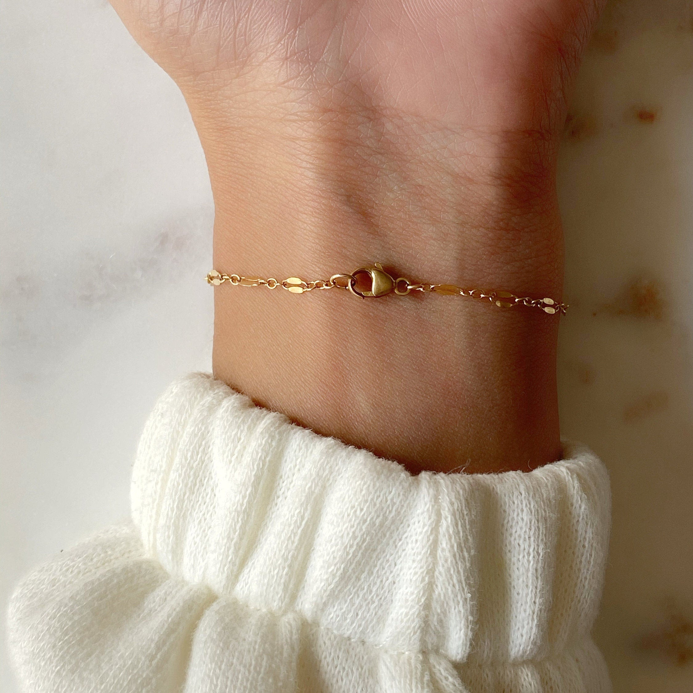 14K Gold Filled Capri Mini Bracelet Dainty Simple Bracelet