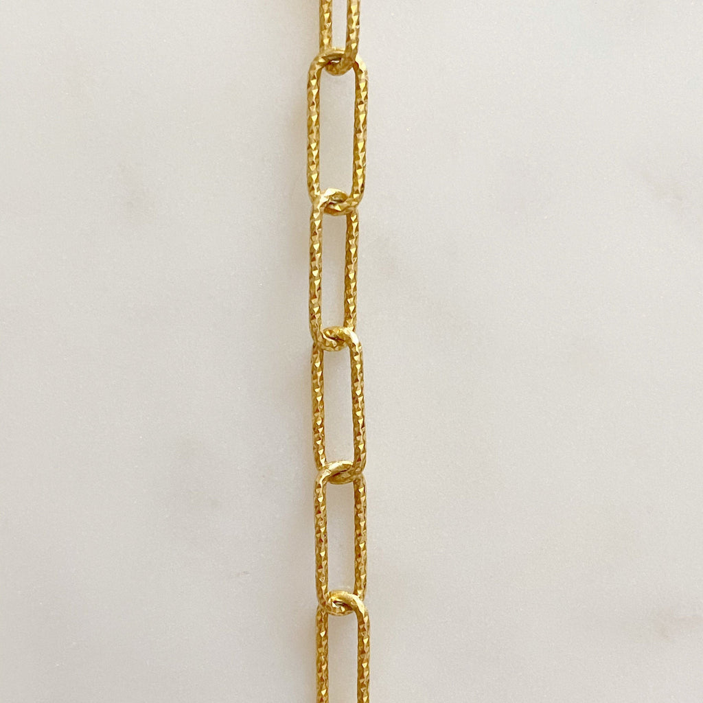 Sterling Silver or Vermeil Lena Link Shimmer Necklace