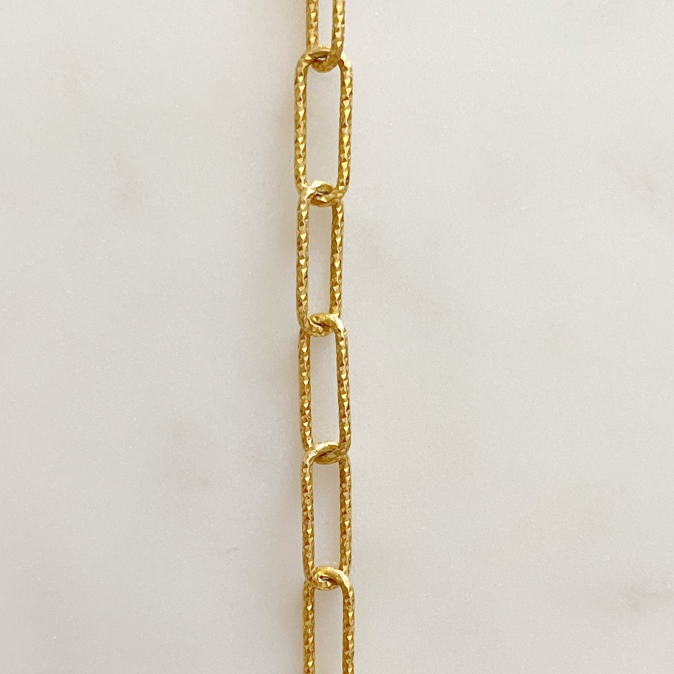 Sterling Silver or Vermeil Lena Link Shimmer Necklace