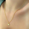 Gold Plated Zeta Necklace