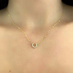 Gold Plated Lucky Horseshoe Necklace