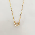 Gold Plated Lucky Horseshoe Necklace