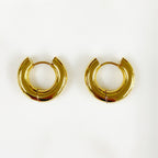 Gold Plated Extra Thick Mini Hoop Earrings Earring Sold As Pair (2pc)