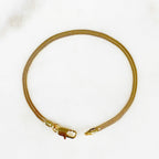 18K Gold Filled Ready to Wear 18Kt 3mm Herringbone Bracelet