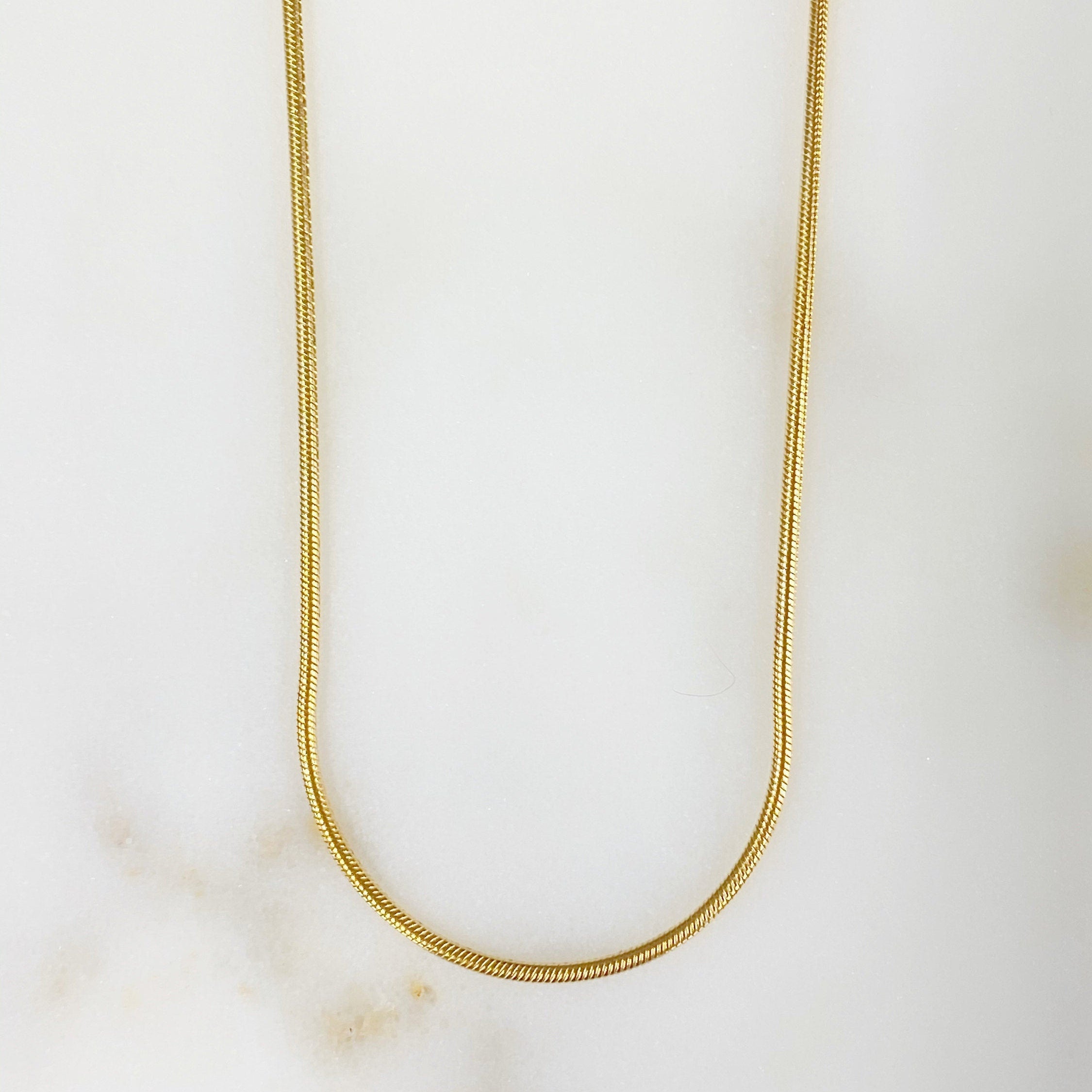 14K Gold Filled Ready to Wear Snake Chain Necklace