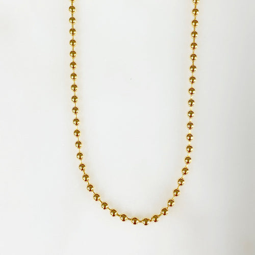 14K Gold Filled Ready to Wear 14K Filled Ball Chain Necklace 2mm Thick