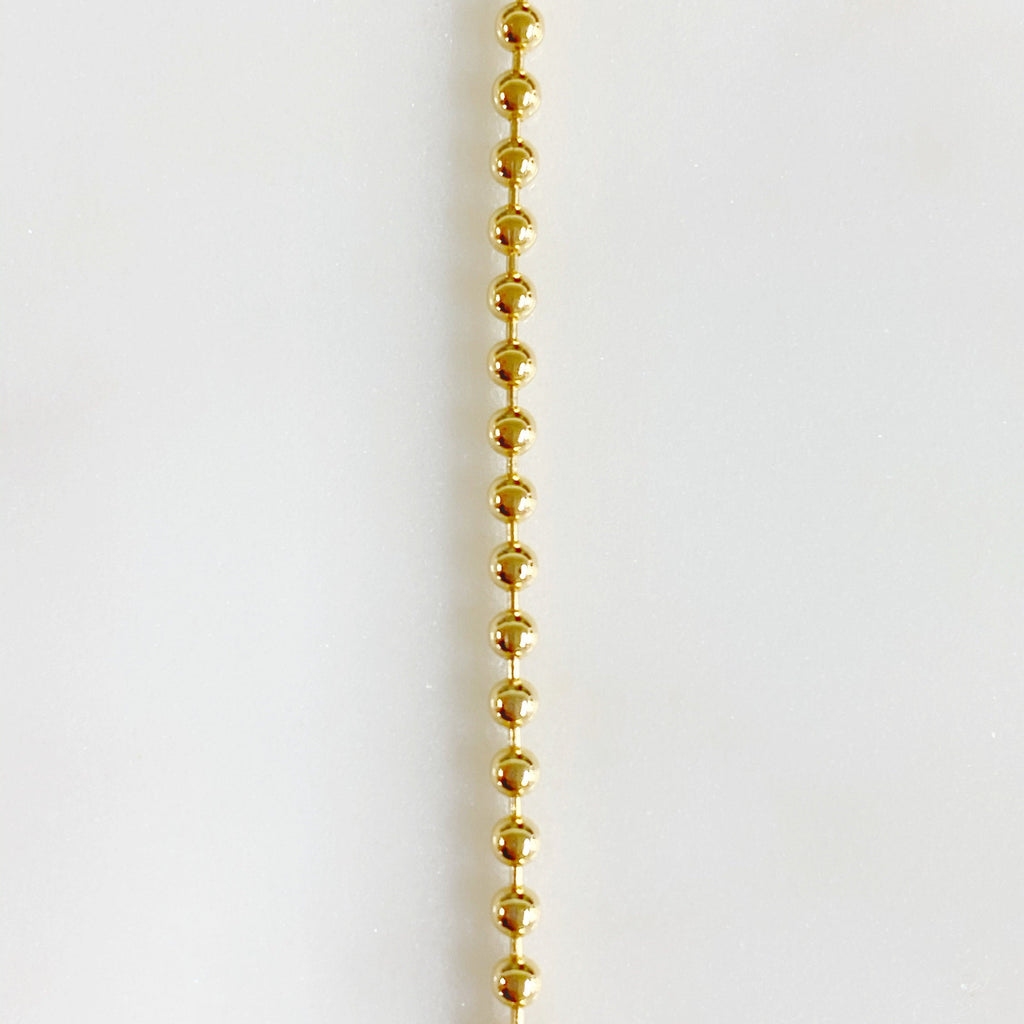 14K Gold Filled Ready to Wear 14K Filled Ball Chain Necklace 2mm Thick
