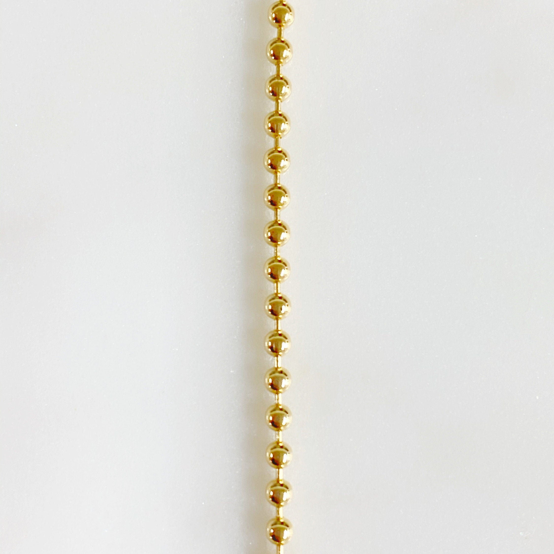 14K Gold Filled Ready to Wear 14K Filled Ball Chain Necklace 2mm Thick