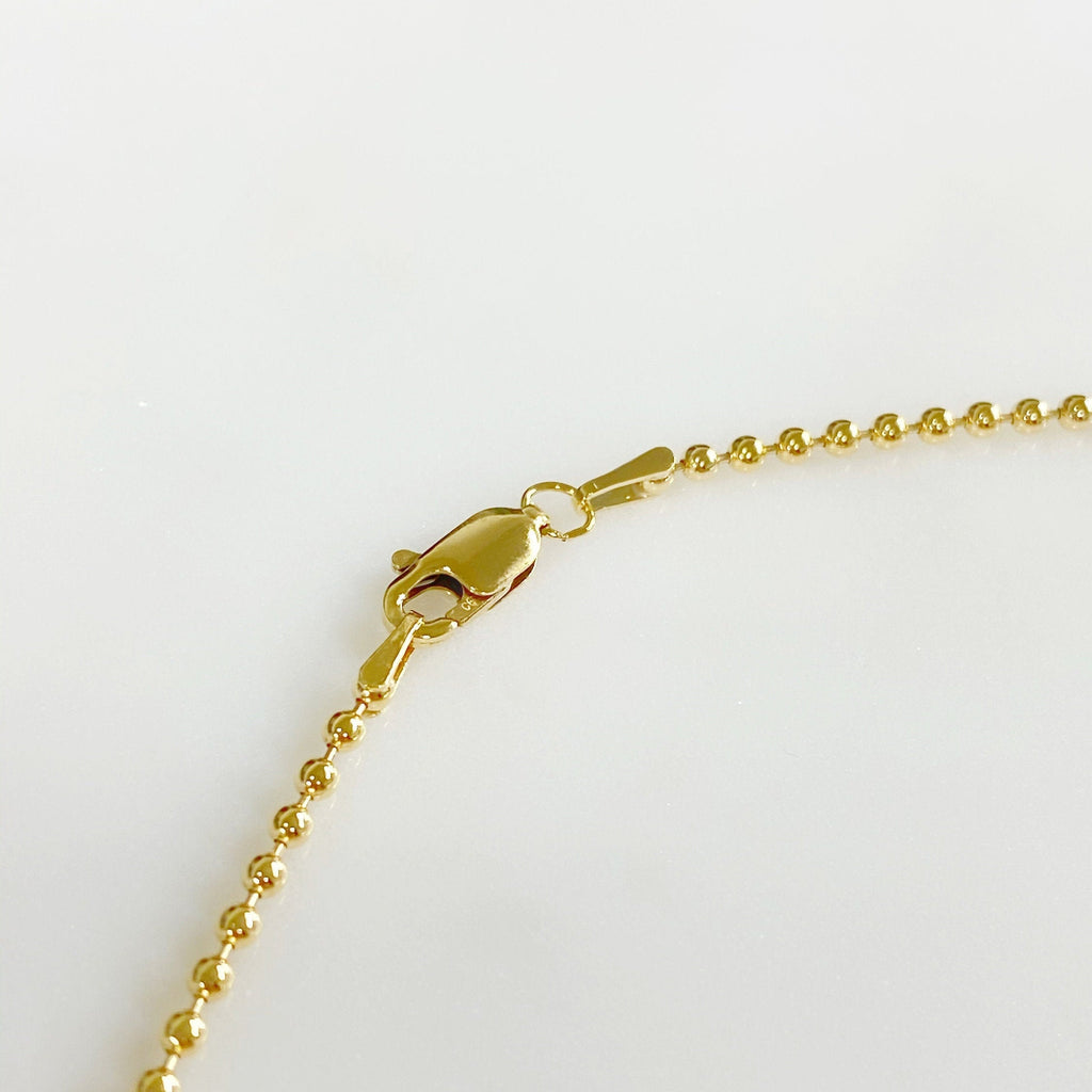 14K Gold Filled Ready to Wear 14K Filled Ball Chain Necklace 2mm Thick