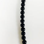 Shiny Black Onyx Natural Stone Beaded 15.5in Strand 4mm