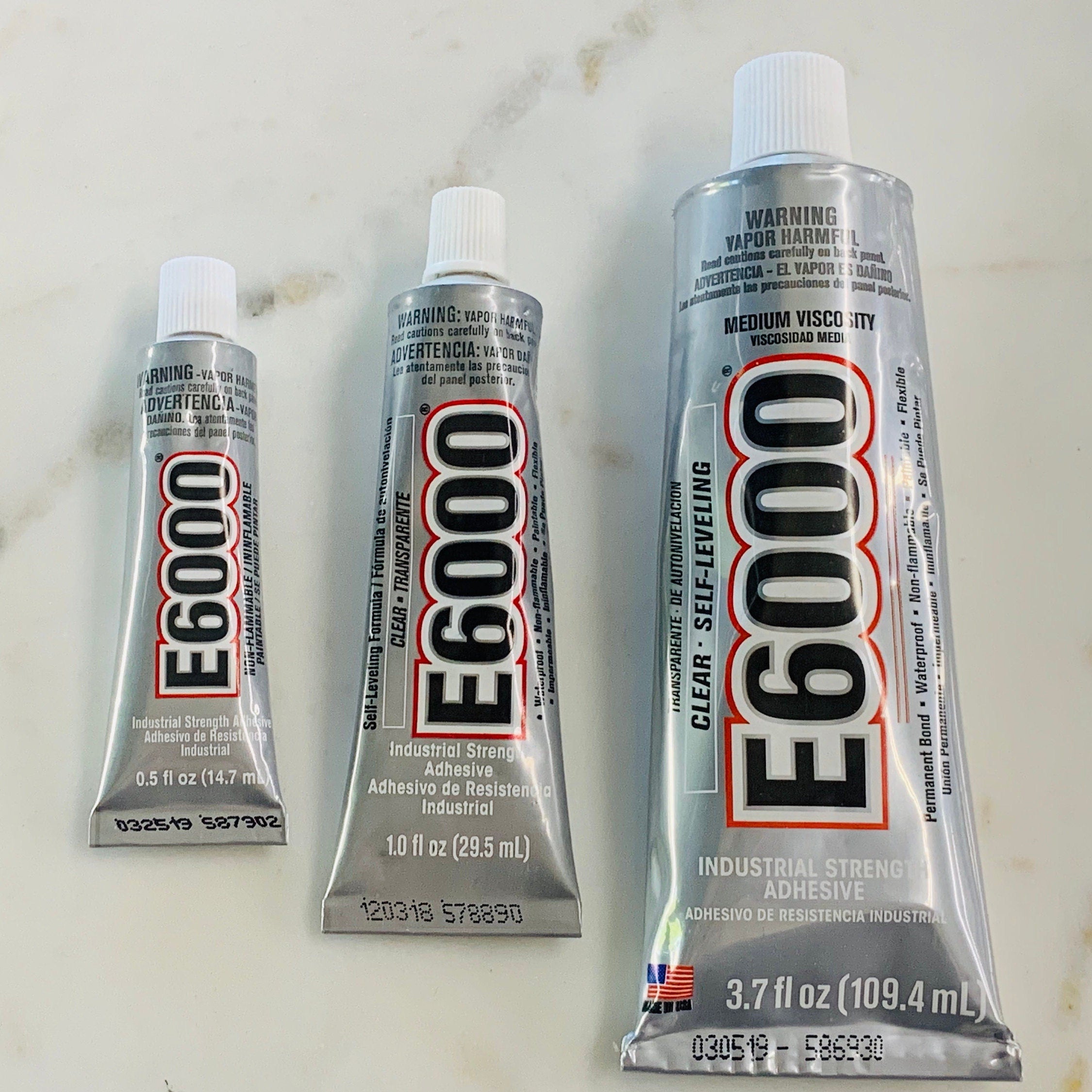 E6000 Industrial Strength Adhesive Glue Small. Medium
