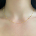 14K Gold Filled Ready to Wear Satellite Chain Necklace Thin Dainty