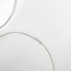 Sterling Silver Beading Hoop Earring Wire 45mm Earring Wires Earring (2pc)