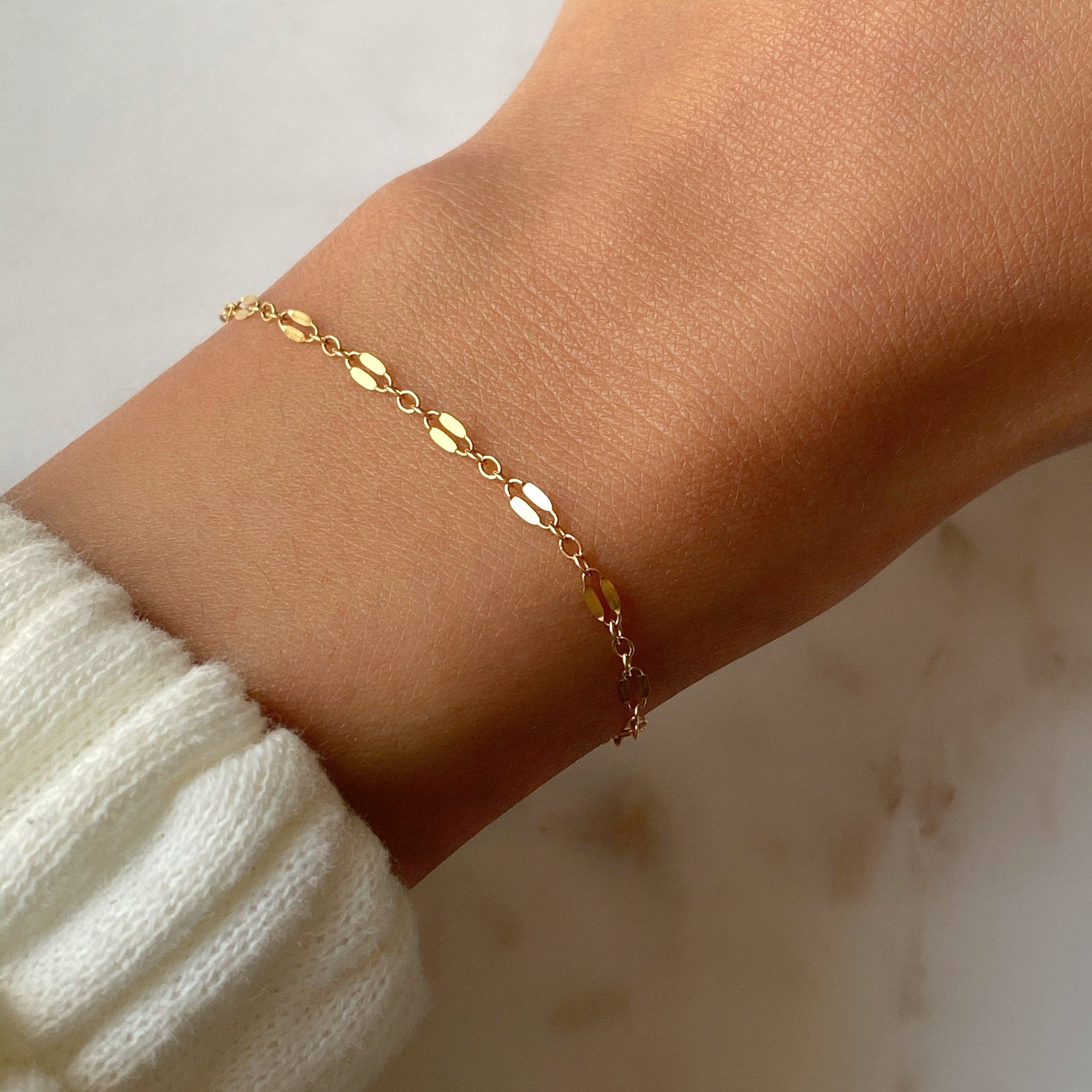 14K Gold Filled Capri Mini Bracelet Dainty Simple Bracelet