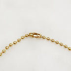 Gold Plated Zeta Necklace
