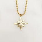 Gold Plated Zeta Necklace