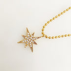 Gold Plated Zeta Necklace