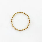 14K Gold Filled Ball Chain Ring Ready to Wear GF Stackable Ring