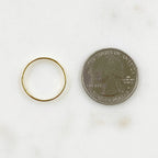 14K Gold Filled Thick Flat Ring Simple Stackable GF Band Ring Size 7