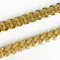 Base Metal Matte or Shiny Gold Steel Extra Large Thick – Sold by the Foot