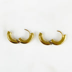 Gold Plated Extra Thick Mini Hoop Earrings Earring Sold As Pair (2pc)