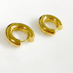 Gold Plated Extra Thick Mini Hoop Earrings Earring Sold As Pair (2pc)
