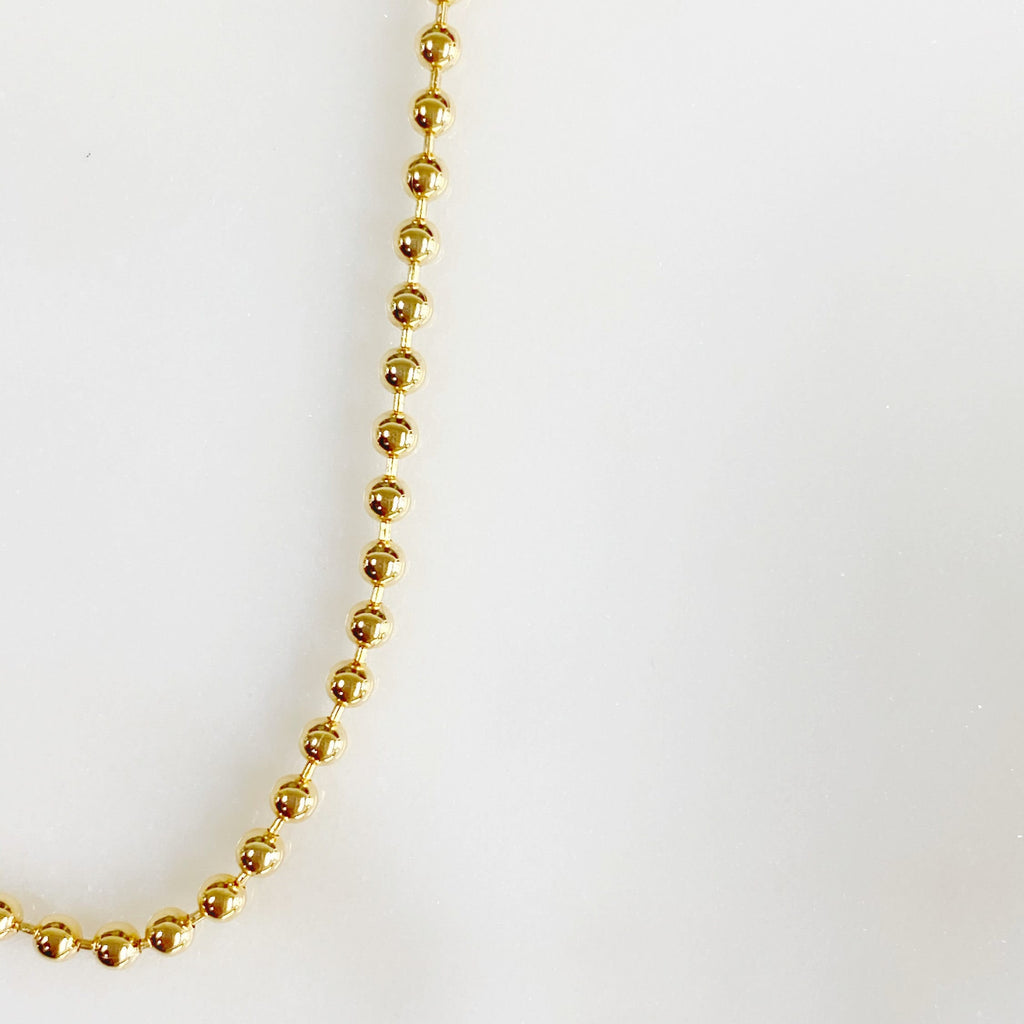 14K Gold Filled Ready to Wear 14K Filled Ball Chain Necklace 2mm Thick