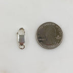 Sterling Silver Rectangle Lobster Clasp 20mm x 8 Mm Chain Findings