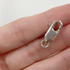 Sterling Silver Rectangle Lobster Clasp 20mm x 8 Mm Chain Findings