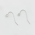 20mmx12mm Sterling Silver Ball End Earring Wire Fish Hook Wire (2pc)