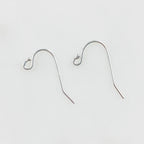 20mmx12mm Sterling Silver Ball End Earring Wire Fish Hook Wire (2pc)