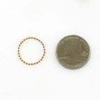 14K Gold Filled Ball Chain Ring Ready to Wear GF Stackable Ring