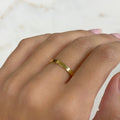 14K Gold Filled Thick Flat Ring Simple Stackable GF Band Ring Size 7