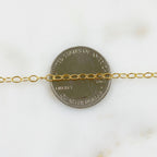 14K Gold Filled Oval Link Textured Chain – Sold by the Foot