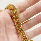 Base Metal Matte or Shiny Gold Steel Extra Large Thick – Sold by the Foot