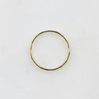1mm 14K Gold Filled Hammered Thin Stacking Ring in Size 6 or 7