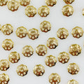 Gold Plated 6mm Flower Bead Cap (100pc)