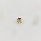 Gold Plated 6mm Flower Bead Cap (100pc)