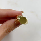 Gold Plated Thick Gold Vintage Style Ring Size 7 Statement Ring