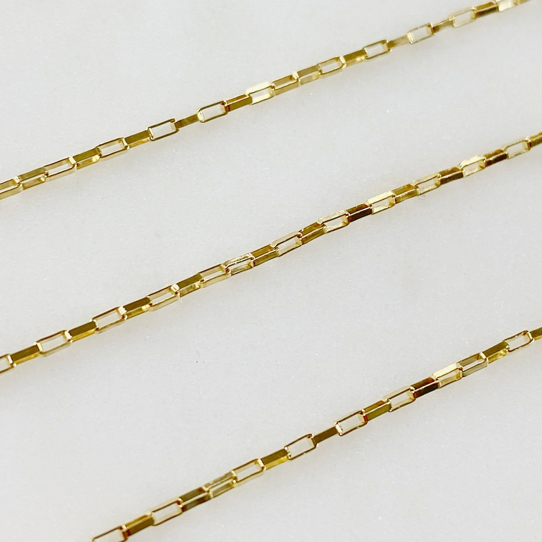14K Gold Filled 2mm x 1mm Dainty Venetian Faceted – Sold by the Foot