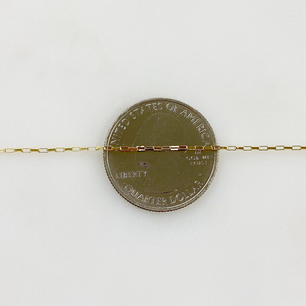 14K Gold Filled 2mm x 1mm Dainty Venetian Faceted – Sold by the Foot