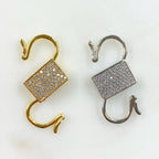 25mmx19mm Brass Clicker Clasp Gold or Silver Plated Clasp Findings