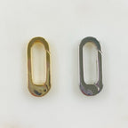 18mmx9mm Base Metal U Shaped Push Gate Clasp Gold or Silver Clasp