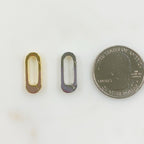 18mmx9mm Base Metal U Shaped Push Gate Clasp Gold or Silver Clasp