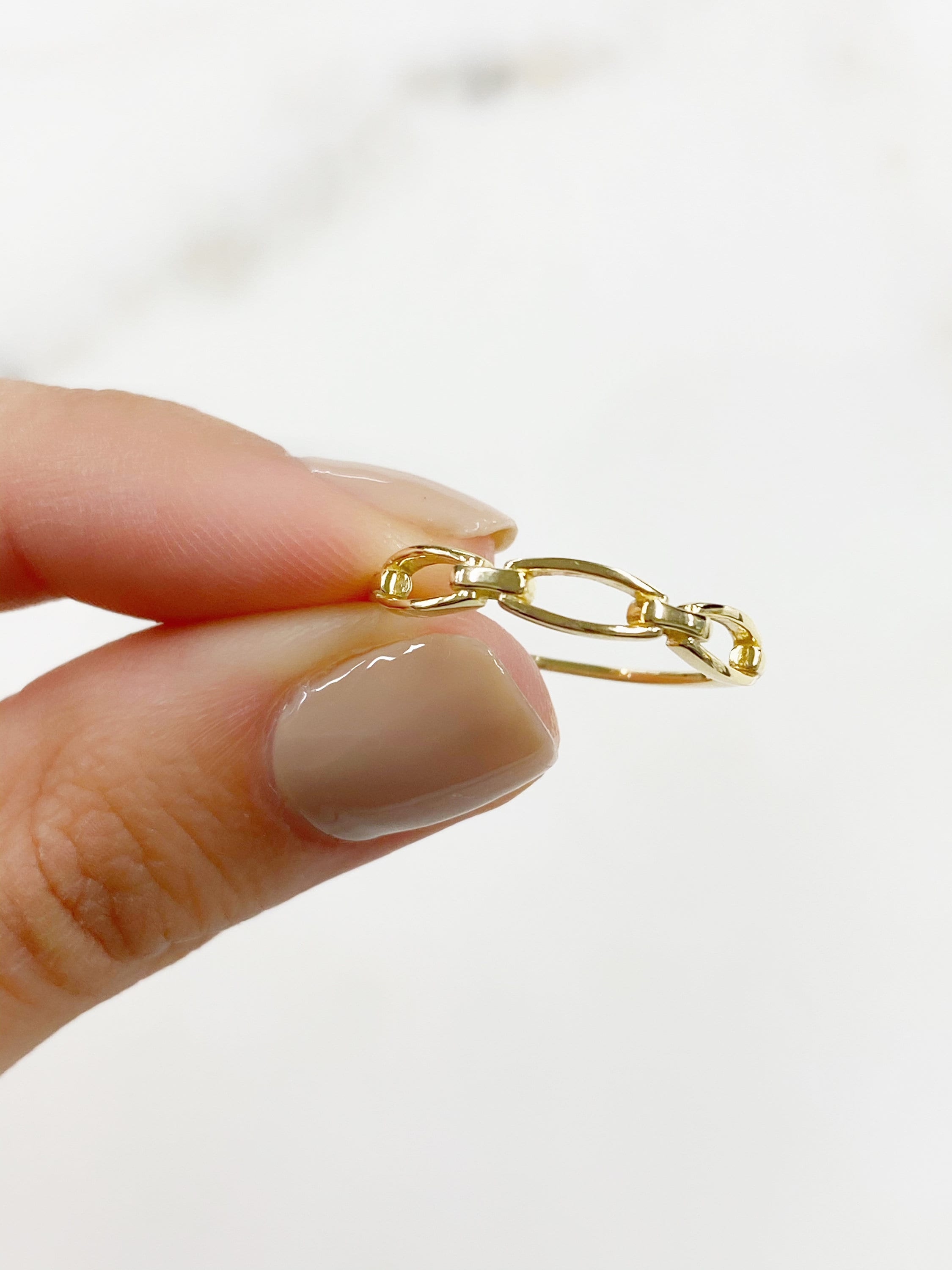 Vermeil Thin Chain Ring Size 7 Stackable Band Ring Ready