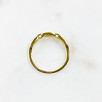 Vermeil Thin Chain Ring Size 7 Stackable Band Ring Ready
