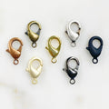 Brass 20mm Rounded Lobster Clasp Choose Your Style Clasp (5pc)