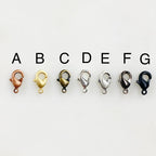 Brass 9mm Rounded Lobster Clasp Choose Your Style Clasp (10pc)